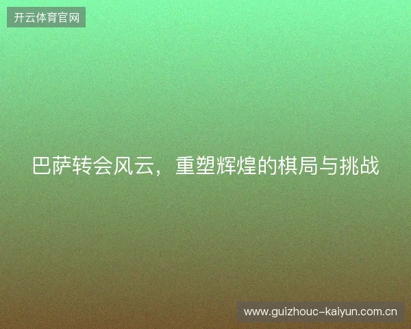 巴萨转会风云，重塑辉煌的棋局与挑战